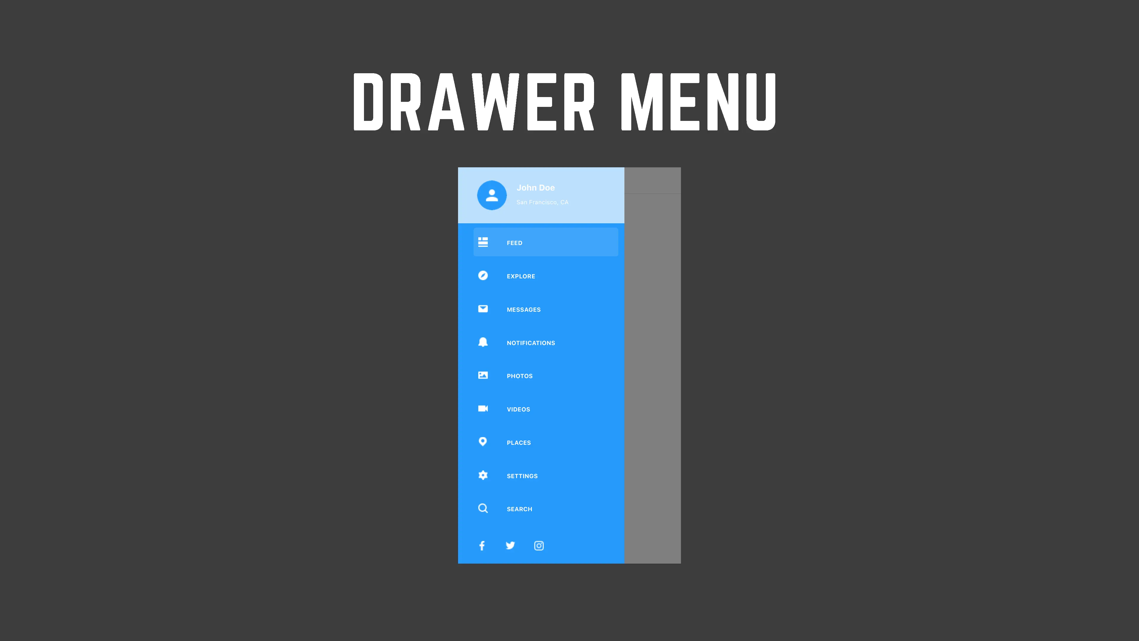 Drawer Menu